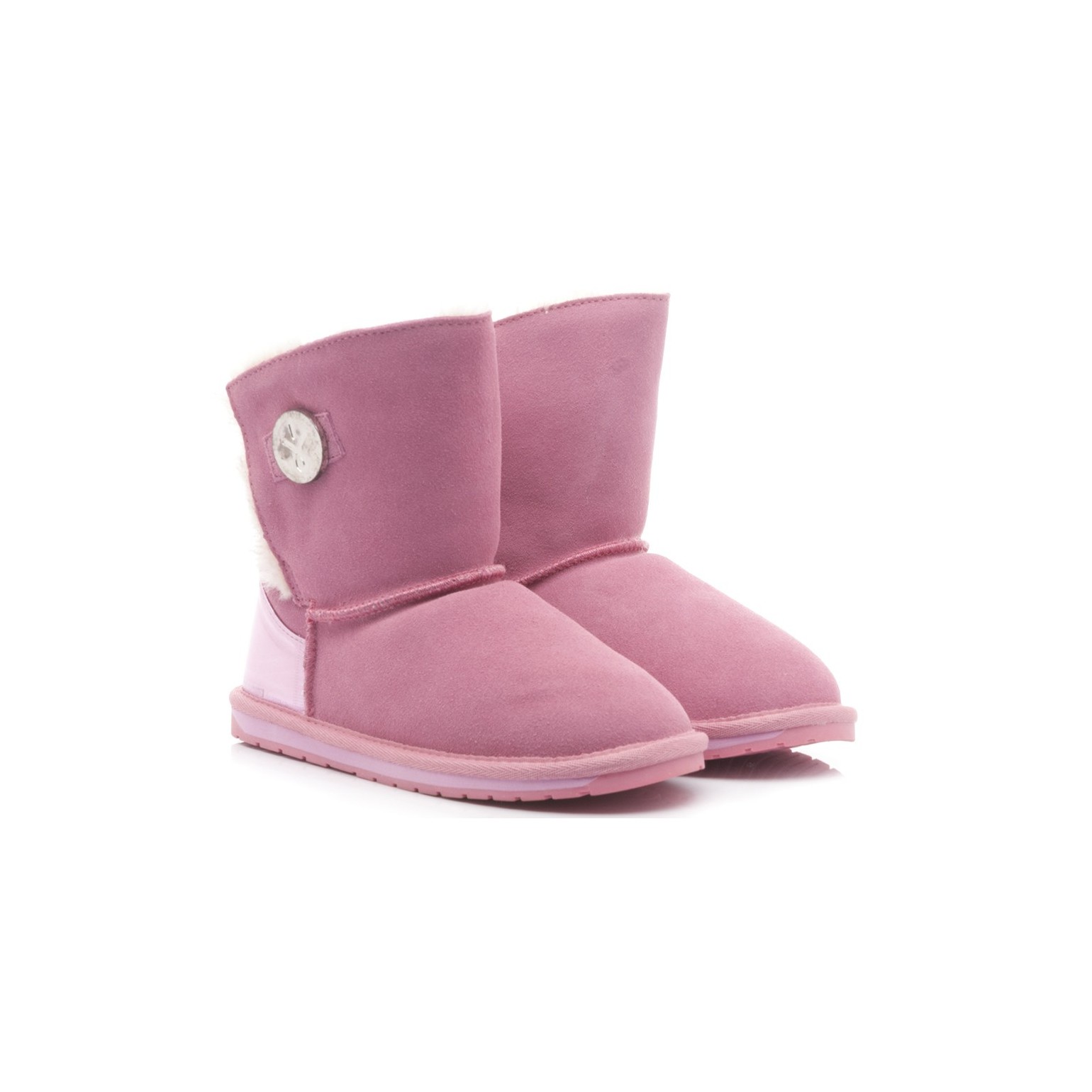 EMU Children's Ankle Boots Denman Kids Suede Pink