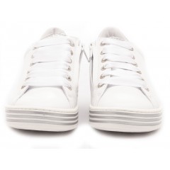 Ciao Children's Sneakers Leather White-Silver 3732