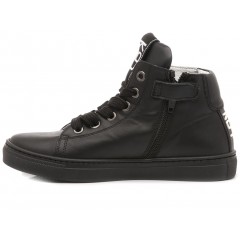 Be Kool Boy's Sneakers Black Leather