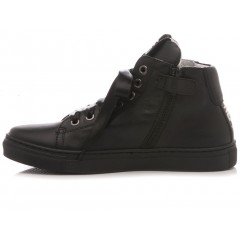 Be Kool Girl's Sneakers Black Leather