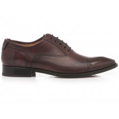 Brecos Men's Classic Shoes Leather Bordeaux 8682E19