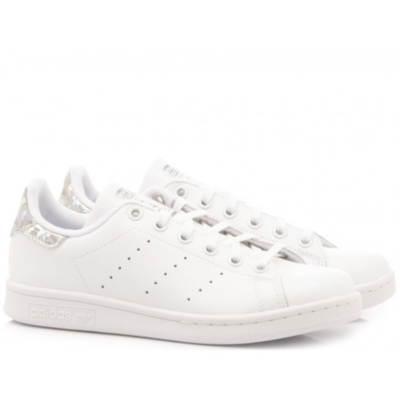 Adidas Sneakers Bambino Stan Smith CF-C White-Rosa B32706