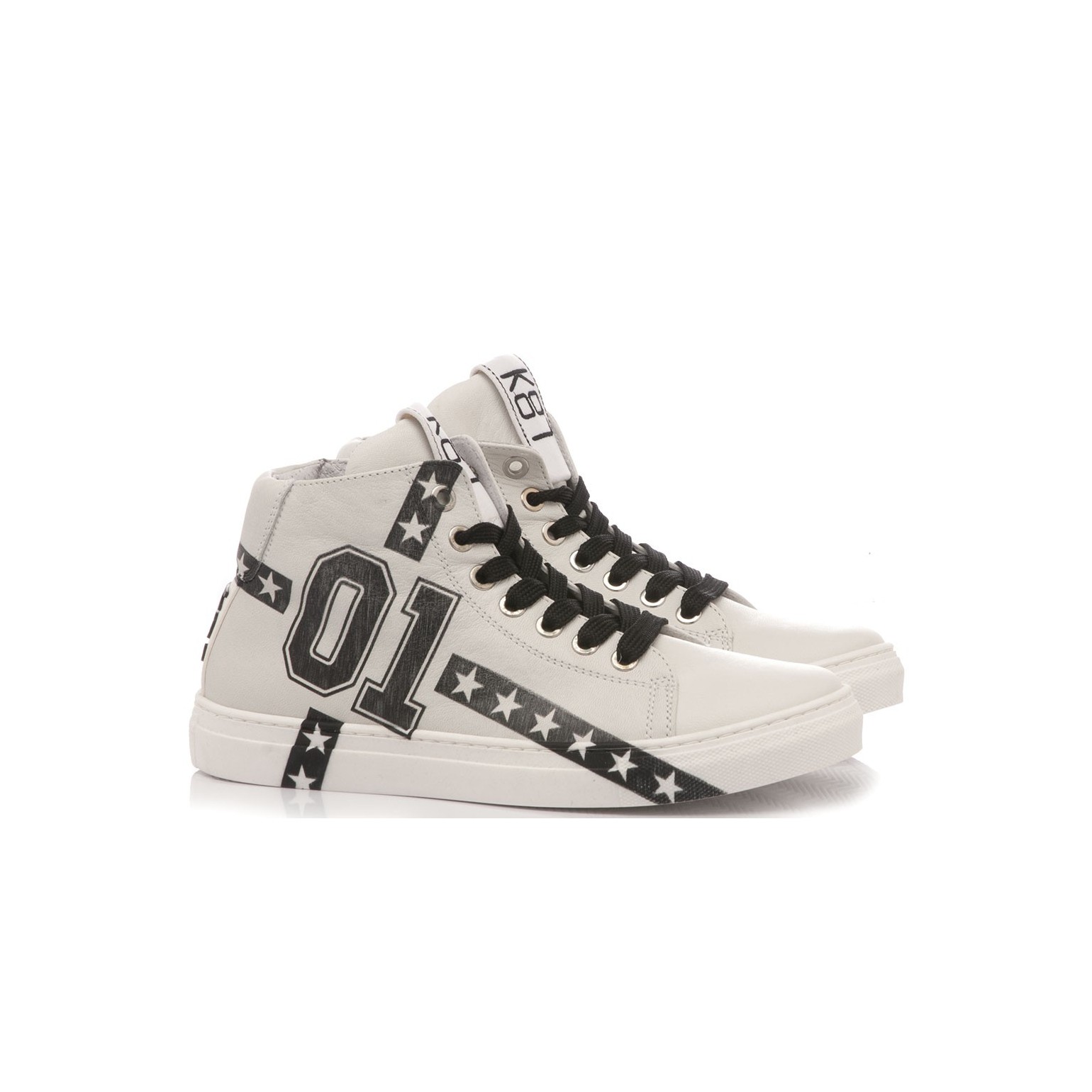Be Kool Boy's Sneakers White Leather
