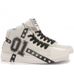 Be Kool Boy's Sneakers White Leather