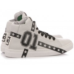 Be Kool Sneakers Bambino Pelle Bianco