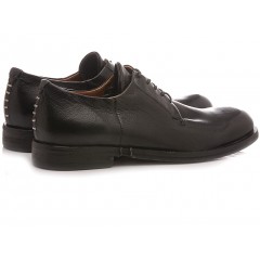 A.S. 98 Men's Shoes Leather Black 490101