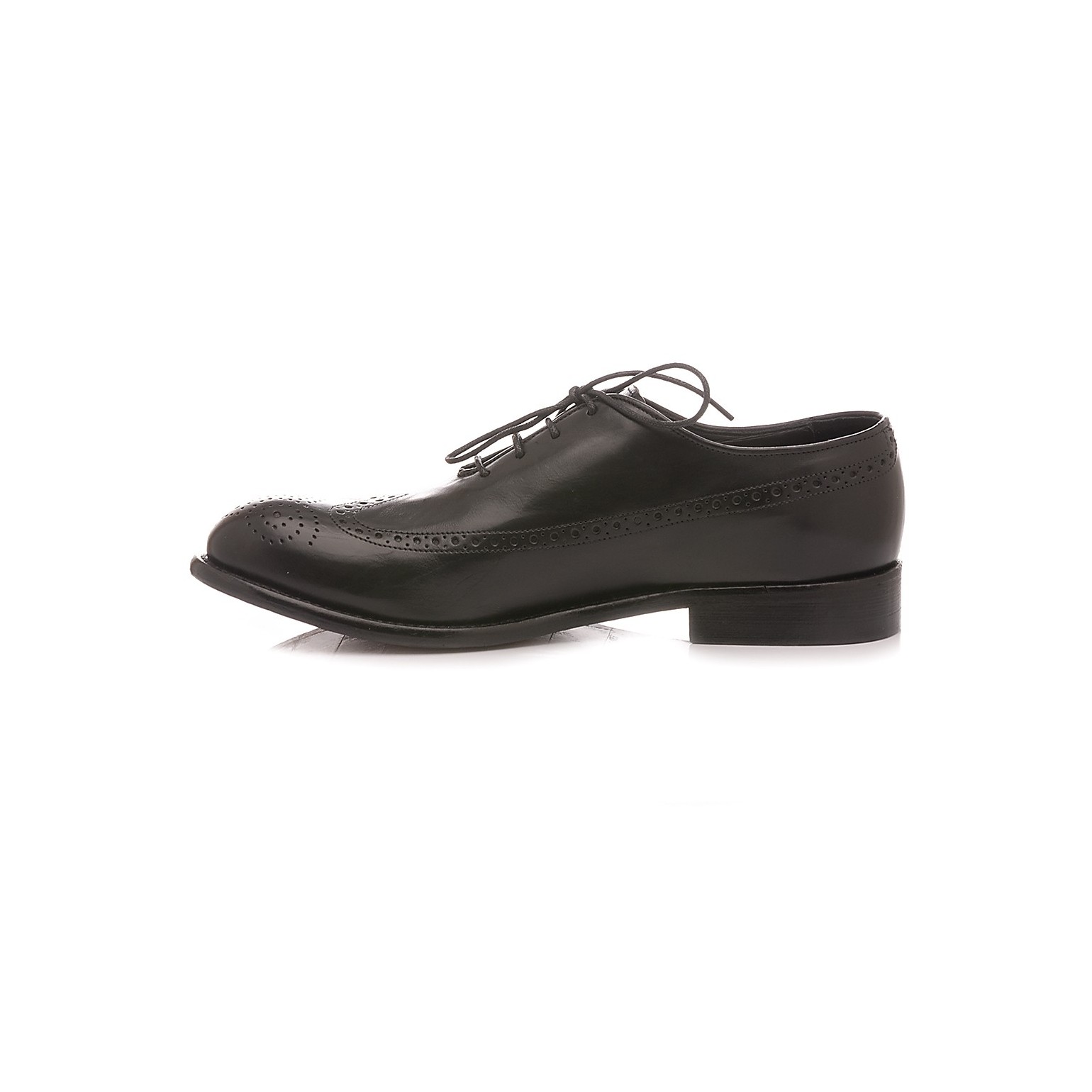 JP David Men's Shoes Leather Black 36526/12