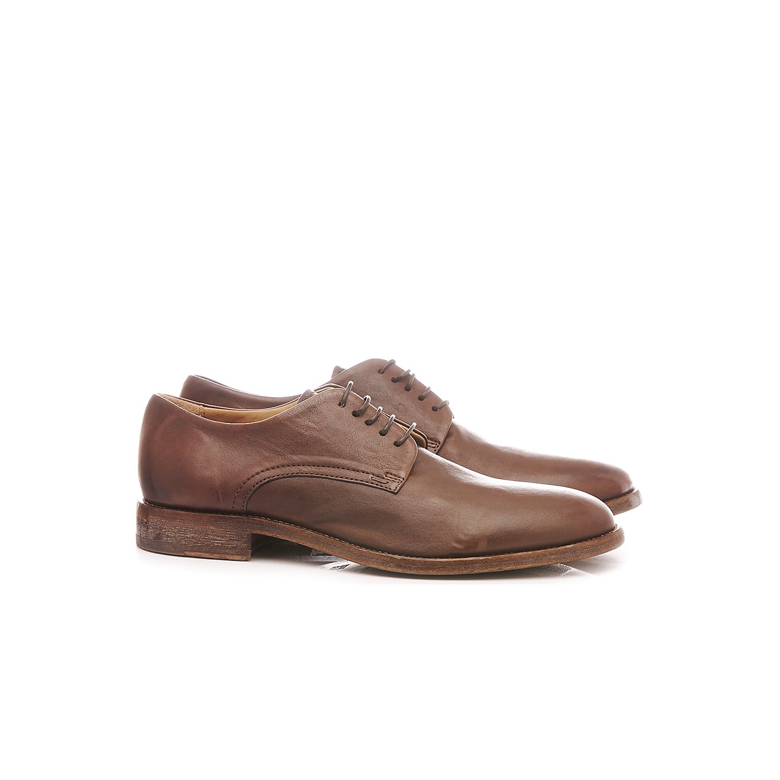 Moma Men's Shoes Leather Brown 2AS019-LU