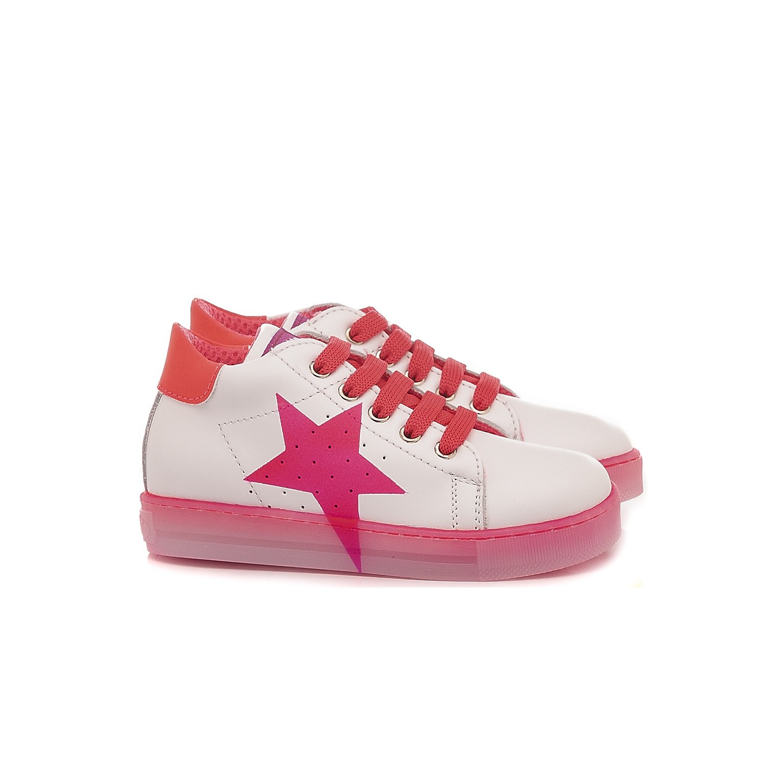 Falcotto Children's Shoes Sneakers Venus White - Pink