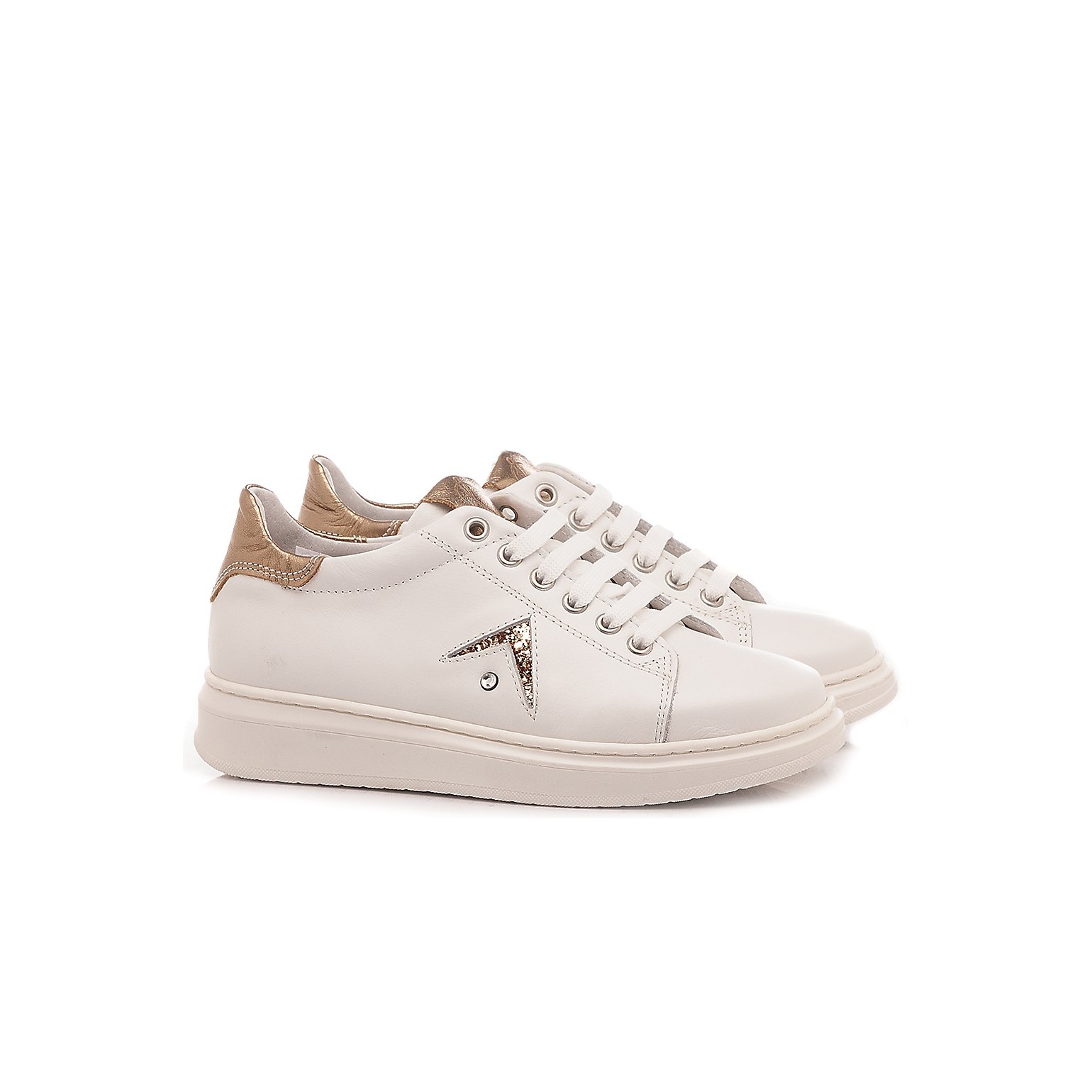 Chiara Luciani Children's Shoes Sneakers 106 White -Gold