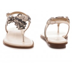 Michael Kors Women's Thong Sandals Light Cream