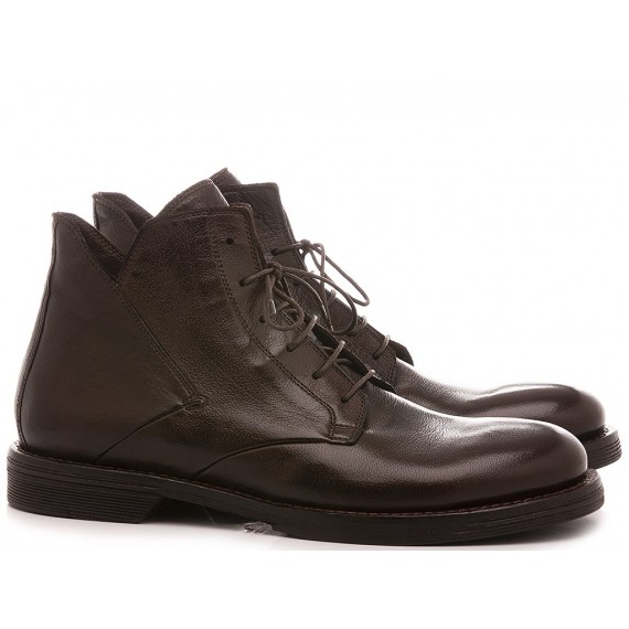 Hundred/100 Men's Ankle Boots Leather Ebony M153-08