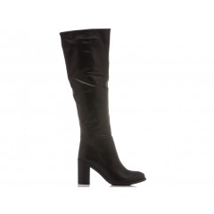 Lady Shoes Women's Boots Leather Black 440-B91