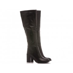 Lady Shoes Women's Boots Leather Black 440-B91