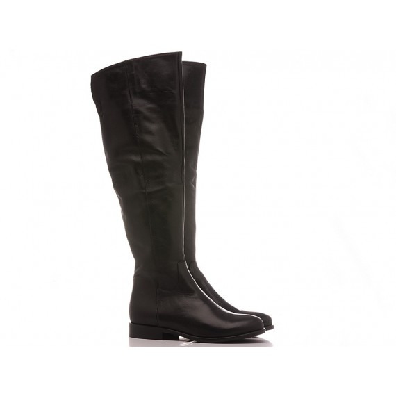 Lady Shoes Women's Boots Leather Black 518-B92