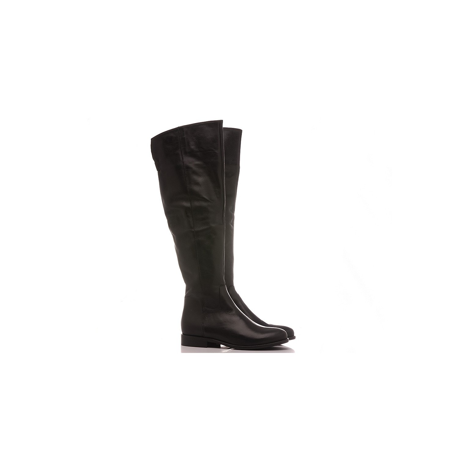 Lady Shoes Women's Boots Leather Black 518-B92