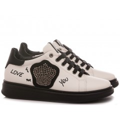 Chiara Luciani Girl's Sneakers Rosalinda White Leather