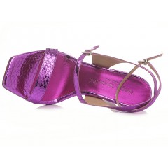 Sergio Levantesi Women's Sandals Tanya Viper Mirror Fuxia