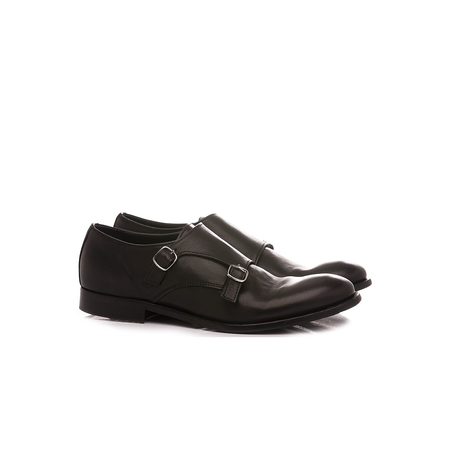 Pawelk's Men's Classic Shoes Leather Black 20029