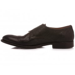 Pawelk's Men's Classic Shoes Leather Ebony 20029