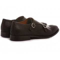 Pawelk's Men's Classic Shoes Leather Ebony 20029