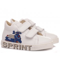 Falcotto Children's Shoes Sneakers Avispa White-Light Blue